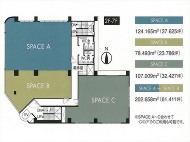 帯広市西2条の貸事務所間取り図