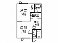 帯広市西7条南16丁目の賃貸マンション間取り図 帯広市西7条南16丁目の賃貸マンション間取り図